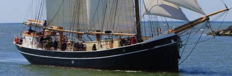 Zeilen op een Klipper Zeilen op een Klipper