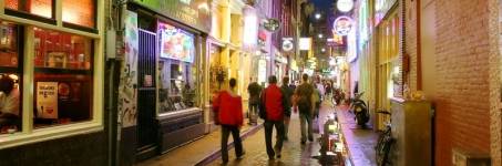 Avondje uit op de Amsterdamse Wallen Avondje uit op de Amsterdamse Wallen