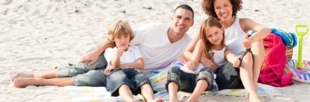 Familieweekend aan het strand Familieweekend aan het strand