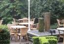 Terras bij het hotel