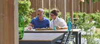 Terras bij de Villa Eagle