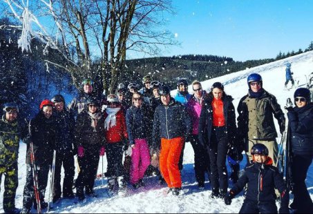Teamweekend in de Sneeuw - Rutschen mit Anton in Winterberg